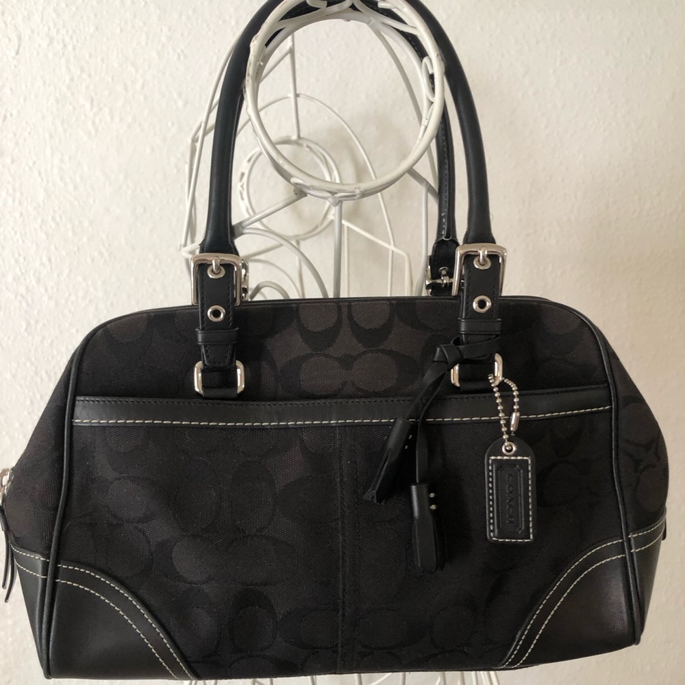 Black COACH Boston Bag